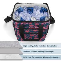 Panier isotherme de camping portable et écologique, réutilisable, imperméable, en polyester, avec poignée, pliable, grande capacité, en aluminium