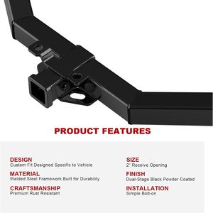 Attelage de remorque 2 pouces pour Silverado Sierra 1500 1999-2013 - Product Image 5