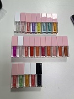 Gloss à lèvres liquide OEM, huile à lèvres minérale, couleur personnalisée, gloss transparent, fini waterproof non collant, rouge à lèvres