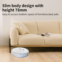 Aspirateur robot OEM 3-en-1 efficace 4 modes de nettoyage pour les poils d'animaux Nettoyage des surfaces dures des sols Nettoyage des taches en plastique humide et sec Ménage