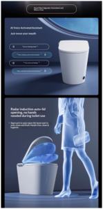 Toilettes intelligentes pour camping-cars, toilettes japonaises automatiques, siège de salle de bain, céramique de haute qualité, <span class=keywords><strong>WC</strong></span>, articles sanitaires intelligents - Product Image 6