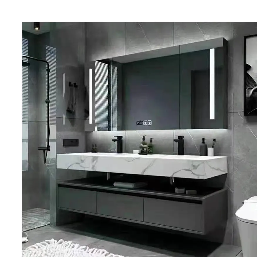 Meuble de salle de bains, 1 pièce, conception moderne de haute qualité petit meuble de salle de bains