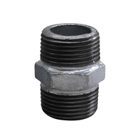 Raccord hexagonal égal en fonte malléable classe 150, directement de l'usine |   Raccord fileté mâle résistant à la corrosion pour tuyauterie industrielle