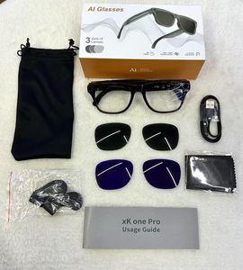 Gafas de sol inteligentes XK ONE Pro con IA para traducción, lentes fotocromáticas anti-luz azul, cámara WiFi, plástico IP67 - Product Image 1