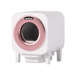 Bac à litière intelligent autonettoyant entièrement fermé, contrôle des odeurs, matériau ABS, capacité 75L, compatible avec plusieurs types de litière - Product Image 2