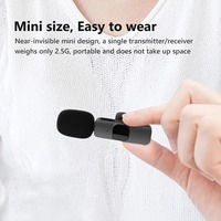 Microphone Lavalier sans fil portable K9 micro de réduction de bruit C pour la diffusion en direct YouTube TikTok Facebook Live IPhone/Android