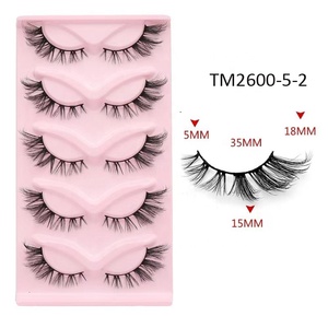 Cils artificiels en cheveux synthétiques naturels 0,1 mm, effet œil <span class=keywords><strong>de</strong></span> chat 3D délicat, pour femmes, usage quotidien, faciles à appliquer - Product Image 5