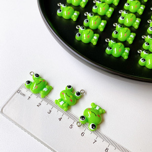 จี้เรซิ่นรูปกบการ์ตูนน่ารักสำหรับทำเครื่องประดับ DIY ต่างหู สร้อยคอ สร้อยข้อมือ พวงกุญแจทำมือ อุปกรณ์เสริม - Product Image 3