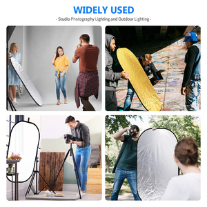 <span class=keywords><strong>Flash</strong></span> Godox 5 in1 60*90cm riflettore ovale portatile 5 colori pieghevole Studio fotografico fotocamera fotografica illuminazione diffusore riflettore - Product Image 5