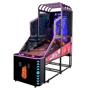 55 polegadas Luxo Arcade Basketball Hoop Game Machine Arcada de diversões Tiro Hoops Basquete eletrônico Scoring Game Machine