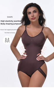 Bodysuit pakaian pembentuk pengangkat pinggul mulus korset kamisol kontrol perut Jumpsuit pakaian dalam Thong untuk wanita. - Product Image 2