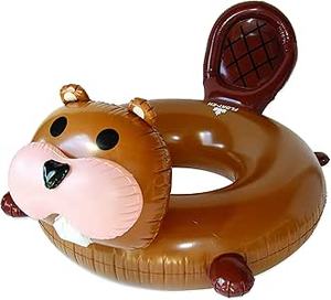 Flotador Inflable de PVC con Forma de Animal Personalizado para Fiestas de Verano, Flotador de Piscina con Forma de Castor - Product Image 4