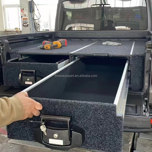 Jee P Đấu sĩ kích thước đầy đủ ngăn kéo Hệ thống 4x4 offroad nhiệm vụ nặng nề có thể khóa đôi hàng hóa lưu trữ hộp công cụ ngăn kéo với tủ lạnh thanh trượt - Product Image 5