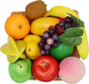 Fruit artificiel fausse pomme poire <span class=keywords><strong>mangue</strong></span> kiwi orange raisin pêche <span class=keywords><strong>mangue</strong></span> banane citron simulation modèle photographie accessoires affichage - Product Image 1