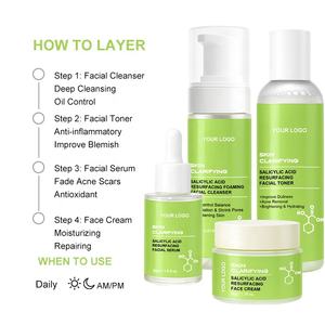 <span class=keywords><strong>Kit</strong></span> de cuidado diario de la piel para damas de Corea, Juego de 4 piezas, control de Aceite hidratante, equilibrio de PH, juego de cuidado de la piel con ácido salicílico facial diario - Product Image 6