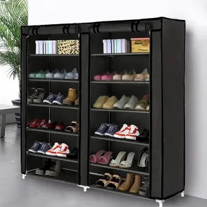 Schuh regal Aufbewahrung organisator Schrank mit Vliesstoff bezug Stoff Material Bunte Garderobe