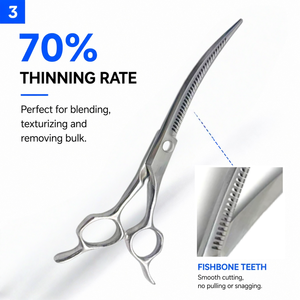 <span class=keywords><strong>Tijeras</strong></span> Mágicas para Peluquería Canina DAMING de 7 Pulgadas, <span class=keywords><strong>Tijeras</strong></span> Profesionales Multiusos para Perros y Gatos, Acero Inoxidable Natural - Product Image 3