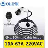 OLINK OEM ODM Personnalisé Certifié RoHS Station de Recharge AC pour Véhicules Électriques 32A Câble de Recharge EV GBT 5m IP54 pour Flotte Publique, Taxi, Dépôt