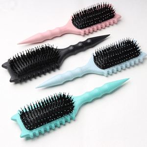 Cepillo de masaje para el cabello de paja de trigo al por mayor, cepillo desenredante con cojín de aire y cerdas de nailon para definir el cabello rizado, ideal para el hogar. - Product Image 3