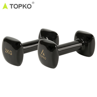 TOPKO Équipement de fitness pas cher, haltères hexagonaux, fabricant, logo personnalisé, ensemble d'haltères en néoprène rose pour femmes avec support
