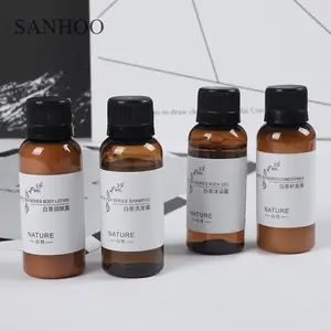 SANHOO Disposable Wholesale Amenities Hotel Empty Bottle Shampoo And Conditioner Aminities Hotel