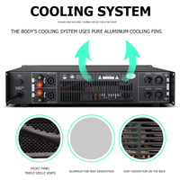XLI2500S Amplificateur professionnel haute puissance double canal Performance de scène numérique post-qualité pure pour les amplificateurs récepteurs