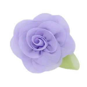 Hot Selling Zijden Corsage Kids Jurk Versiering Bloemen Kinderen Hoofd Bloem Diy Haar Haarband Accessoires