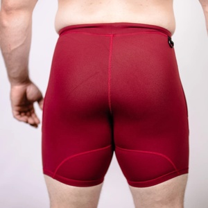 Shorts de compression pour homme, respirants, avec poches élastiques à la taille, polyester/coton, séchage rapide, shorts de sport performants - Product Image 3