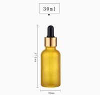 Leere 30ml Glasbehälter ätherisches Öl Luxus matt schwarz bunt Glas Augentropfen Flaschen Fabrik verkauf