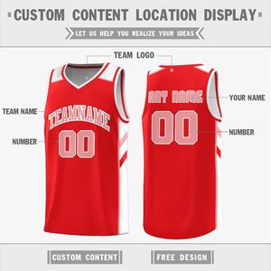 Camiseta de baloncesto reversible personalizada, nombre del equipo, número, cuello en V que absorbe la humedad, ropa unisex para adultos - Product Image 4