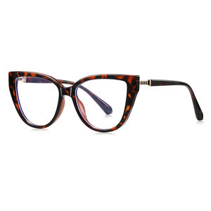 Monture de lunettes œil-de-chat grande taille pour femme, verres anti-lumière bleue, lunettes de vue classiques, lunettes optiques de lecture en TR90 – Nouveauté en gros - Product Image 5