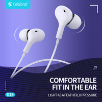 Penjualan Panas Earphone Berkabel Tipe-C D13 dengan Mikrofon Tahan Air IPX-4 Cetakan Khusus untuk iPhone.