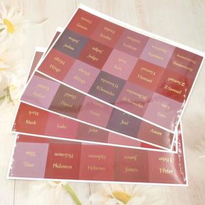 Onglets de livre stratifiés auto-adhésifs à impression personnalisée onglets d'index biblique autocollants d'étiquette - Product Image 4