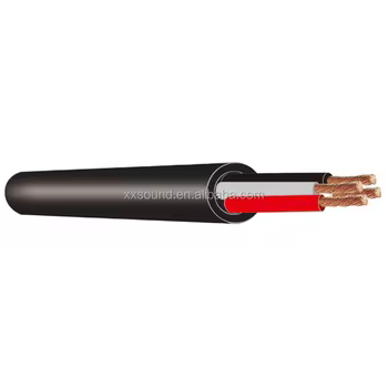 High Purity Oxygen Copper Conductor Twisted Pair 12/14 AWG OFC Non-Shielded TRS Connector 4-Core Speaker Cable