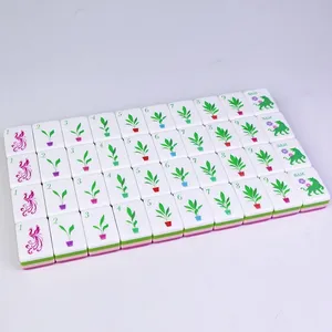 Juego de Mahjong Americano de Cristal Moderno Color Rosa, con Bolsa de Almacenamiento, para 4 Jugadores, de Alta Calidad, para Texas Hold'em, Póker, Ajedrez/Juegos de Cartas - Product Image 5