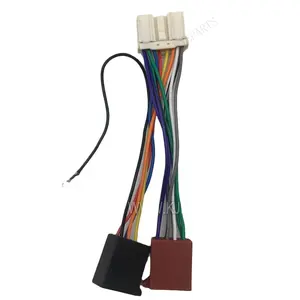 Автомобильный радио соединительный кабель 14Pin штекер ISO адаптер Cpmplete жгут проводов для автомобиля стерео аудио плеер