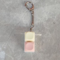 Vente en gros anti-stress lumière LED porte-clés mécanique porte-clés clavier Fidget Clicker jouets de décompression pour enfants adultes