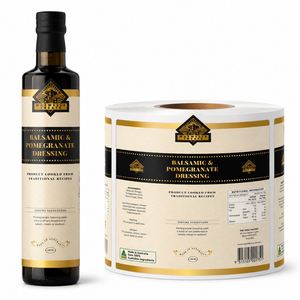 Maxwells Treats Balsamic Pomegranate Dressing Label Roll 250ml Rectangular Paper Self Adhesive Eco-Friendly Durable Strong - Product Image 1