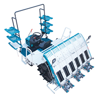 Transplanteuse de riz haute vitesse, machine à repiquer les semis de riz 6 rangs, 8 rangs