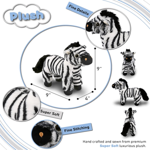Peluche zèbre rayée personnalisée, jouet en peluche doux et câlin, animal sauvage adorable, poupée pour le jeu, idéal pour <span class=keywords><strong>les</strong></span> cadeaux de fête - Product Image 2
