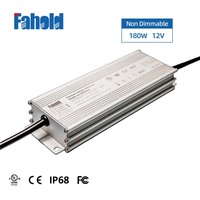 Transformateur LED Électronique Étanche IP67 Prix Usine 100W-400W 12V-24V Boîtier Aluminium / Certifié CE Garantie 5 Ans LED