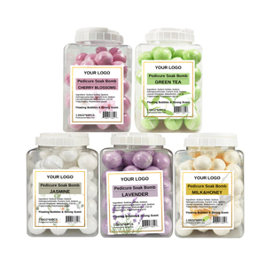 Bombes de bain effervescentes parfumées pour les pieds, en forme de donut, pour salons de beauté des ongles (Marque Privée) - Product Image 4