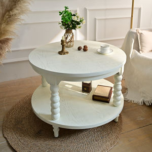 Table basse extensible INNOVA, style nordique, design moderne et minimaliste, en bois blanc, durable, facile à assembler, design européen, pour le salon - Product Image 1