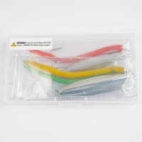 1 pièce Leurres de pêche en mer type Jig diamanté en métal plombé avec queue tubulaire, appât de traîne pour rayures, bar, thon, pêche en surf haute performance