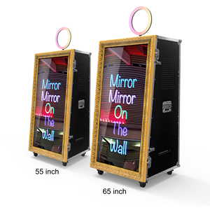 Photomaton rétro miroir magique 65'' Meilleure vente Lumière LED <span class=keywords><strong>Impression</strong></span> <span class=keywords><strong>instantanée</strong></span> HD Compatible avec les appareils <span class=keywords><strong>photo</strong></span> reflex pour mariage et fête - Product Image 2