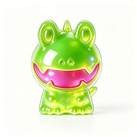 Jouet anti-stress en PU en forme de grenouille verte mignonne à remontée lente