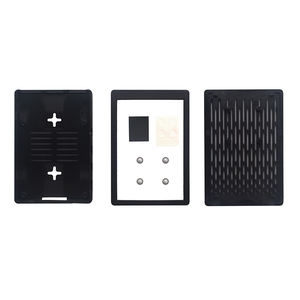 Черный пластиковый защитный чехол для Raspberry <span class=keywords><strong>Pi</strong></span> 4 Model B с поддержкой 3,5, ЖК-экран и вентилятор для RPI 4 - Product Image 4