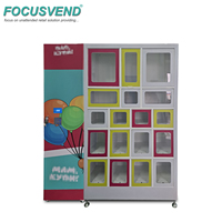 Armoire de contrôle pour distributeur automatique de nourriture FOCUSVEND, écran tactile 22 pouces, code QR, conforme ADA, gestion cloud, 4G LTE