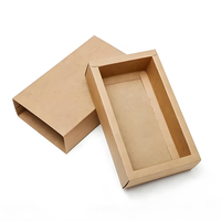 Caja de Embalaje Ecológica Biodegradable de Papel Kraft para Alimentos y Dulces, Personalizada con su Propio Logotipo