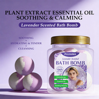 Bombes de bain à la rose aux herbes, marque privée, 6 pièces, 100g, huiles essentielles naturelles, aromathérapie, blanchissantes, hydratantes
